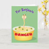 Schudnoedels, cartoon illustratie humor kaart (Gele Bloem)