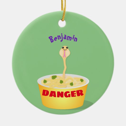 Schudnoedels, cartoon illustratie humor keramisch ornament (Voorkant)