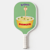 Schudnoedels, cartoon illustratie humor pickleball paddle (Voorkant)