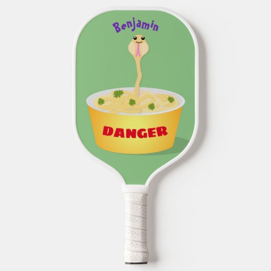 Schudnoedels, cartoon illustratie humor pickleball paddle (Voorkant)