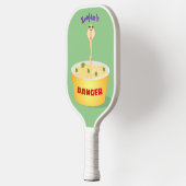 Schudnoedels, cartoon illustratie humor pickleball paddle (Links)