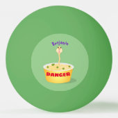 Schudnoedels, cartoon illustratie humor pingpongbal (Achterkant)