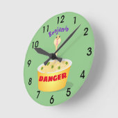 Schudnoedels, cartoon illustratie humor ronde klok (Hoek)