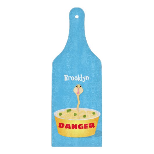 Schudnoedels, cartoon illustratie humor snijplank (Voorkant)