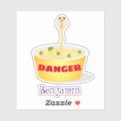 Schudnoedels, cartoon illustratie humor sticker (Vel)