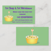 Schudnoedels, cartoon illustratie humor visitekaartje (Voorkant / Achterkant)