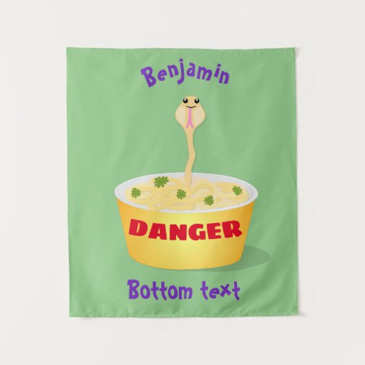 Schudnoedels, cartoon illustratie humor wandkleed (Voorkant)