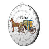 Schudpaard en koninklijke tekening dartbord (Voorkant Rechts)