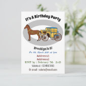 Schudpaard en koninklijke tekening kaart (Staand voorkant)