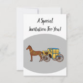 Schudpaard en koninklijke tekening kaart (Achterkant)