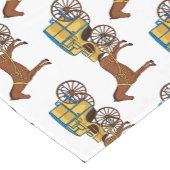 Schudpaard en koninklijke tekening korte tafelloper (Hoek)