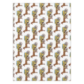 Schudpaard en koninklijke tekening tafelkleed (Voorkant)