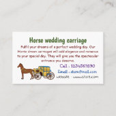 Schudpaard en koninklijke tekening visitekaartje (Voorkant)