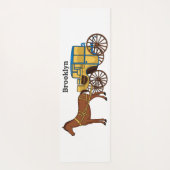 Schudpaard en koninklijke tekening yogamat (Achterkant)