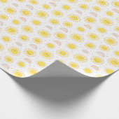 Schudpastelzonneschijn, regenbogen en harten cadeaupapier (Hoek)