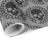 Schudpatroon Elegant Fun Halloween Gothic Elke kle Cadeaupapier (Rol Hoek)