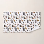 Schudpatroon met foto's van katten en kittens bad handdoek (Handdoek)