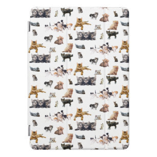 Schudpatroon met foto's van katten en kittens iPad pro cover