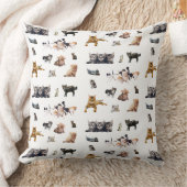 Schudpatroon met foto's van katten en kittens kussen (Deken)