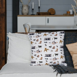 Schudpatroon met foto's van katten en kittens kussen