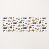 Schudpatroon met foto's van katten en kittens yogamat (Voorkant (horizontaal))