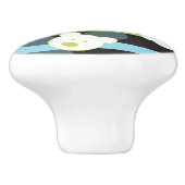 Schudpatroon met kleine beren keramische knop (Zijkant)