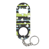 Schudpatroon met kleine beren mini flessenopener (Achterkant)