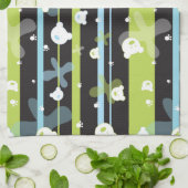 Schudpatroon met kleine beren theedoek (Gevouwen)