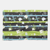 Schudpatroon met kleine beren theedoek (Horizontaal)