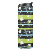 Schudpatroon met kleine beren thermosbeker (Gedraaid links)