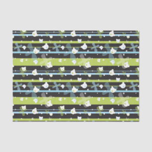 Schudpatroon met kleine beren tissuepapier