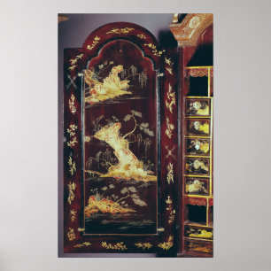 Schudschild met Chinese lak Poster