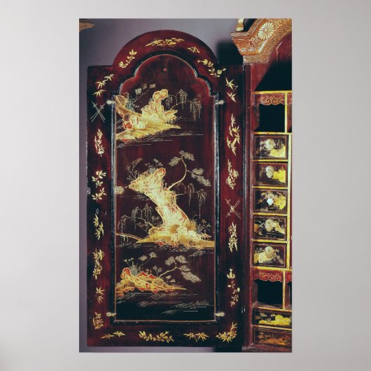 Schudschild met Chinese lak Poster (Voorkant)