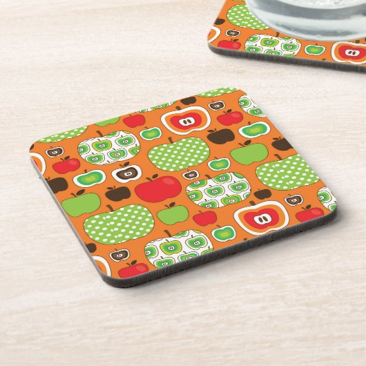 Schudschilfering van appelen bier onderzetter (Linkerzijde)