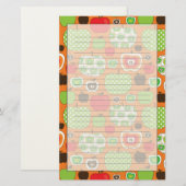 Schudschilfering van appelen briefpapier (Voorkant / Achterkant)