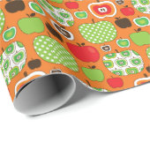 Schudschilfering van appelen cadeaupapier (Rol Hoek)