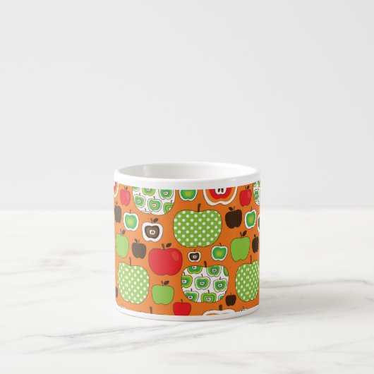 Schudschilfering van appelen espresso kop (Voorkant)