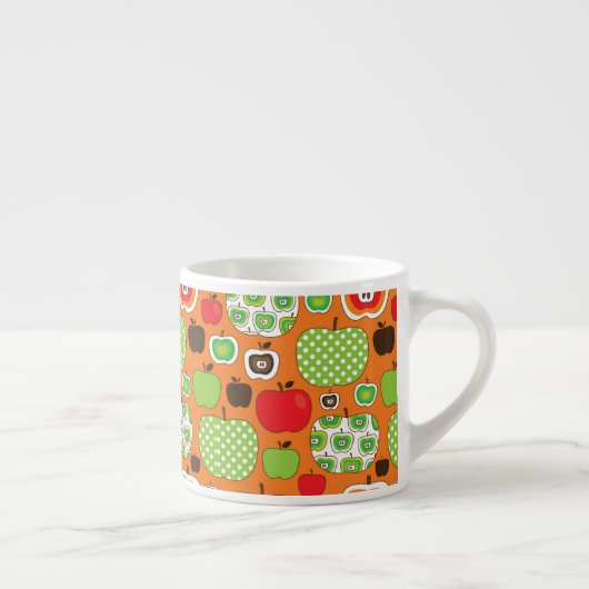 Schudschilfering van appelen espresso kop (Rechts)