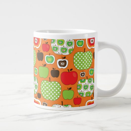 Schudschilfering van appelen grote koffiekop (Rechts)