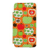 Schudschilfering van appelen incipio iPhone portemonnee hoesje (Voorkant Agenda)