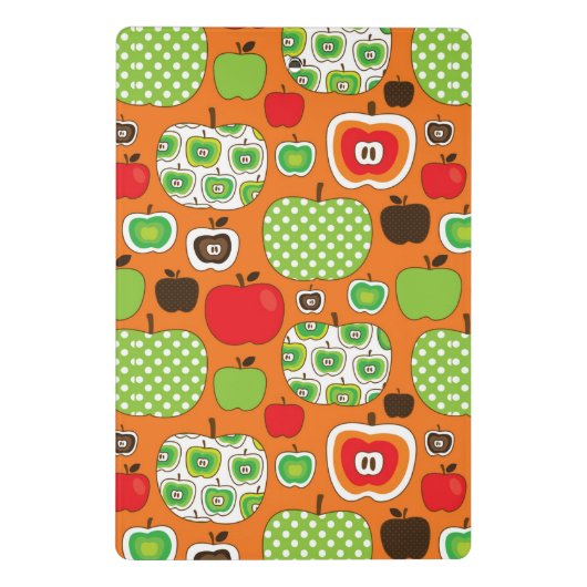 Schudschilfering van appelen mini klembord (Achterkant)
