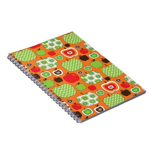 Schudschilfering van appelen notitieboek (Rechterzijde)