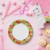 Schudschilfering van appelen papieren bordje (Feest)