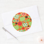 Schudschilfering van appelen ronde sticker (Envelop)