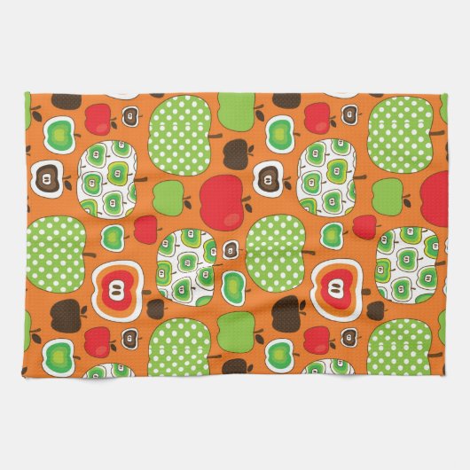 Schudschilfering van appelen theedoek (Horizontaal)