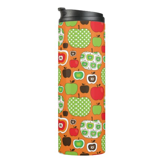 Schudschilfering van appelen thermosbeker (Geroteerd rechts)