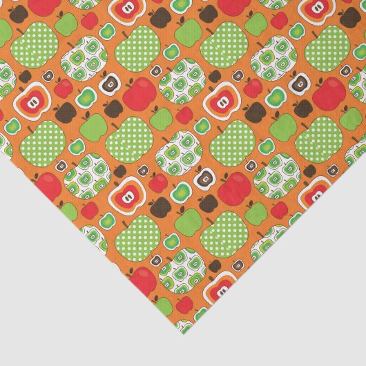 Schudschilfering van appelen tissuepapier (Detail)