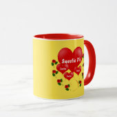 Schudtaart - romantische mok (Voorkant rechts)