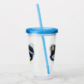 Schudvis uit de cartoon van de ruimte acryl drinkbeker (Links)