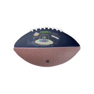 Schudvis uit de cartoon van de ruimte american football